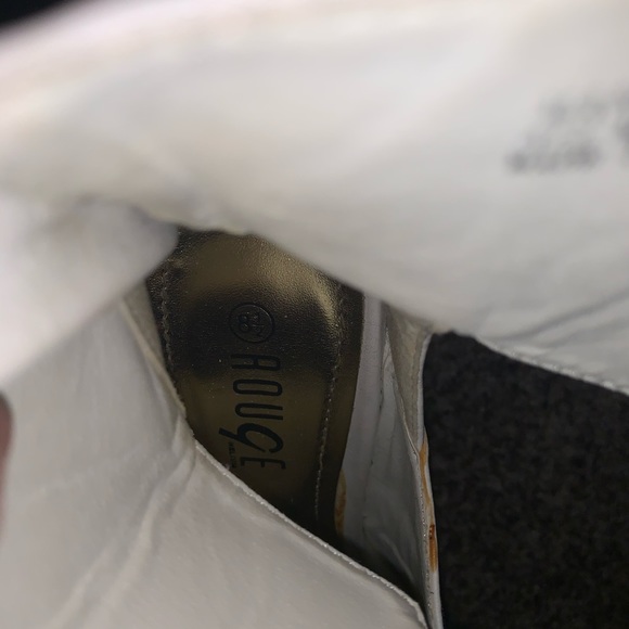 Rouge8&1/2 high heals black&white with zipper back - Picture 6 of 8